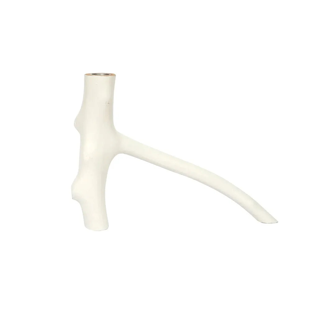 Branche décorative blanche pour porte-bougie à trois branches élégant et moderne
