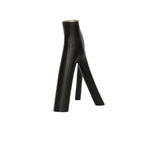 Tabouret en forme de branche d’arbre noir pour décoration et support de bougies