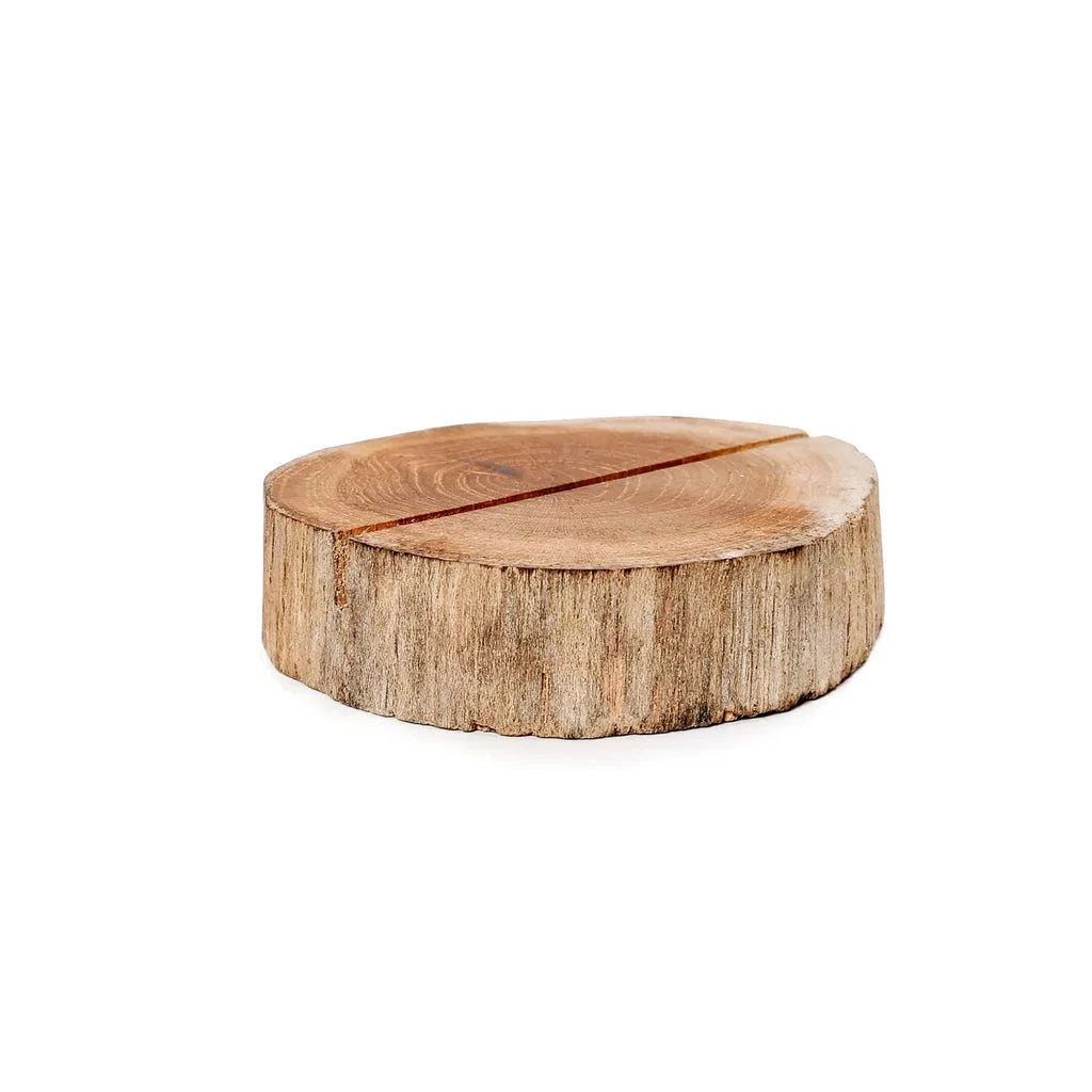 Porte-cartes en bois.