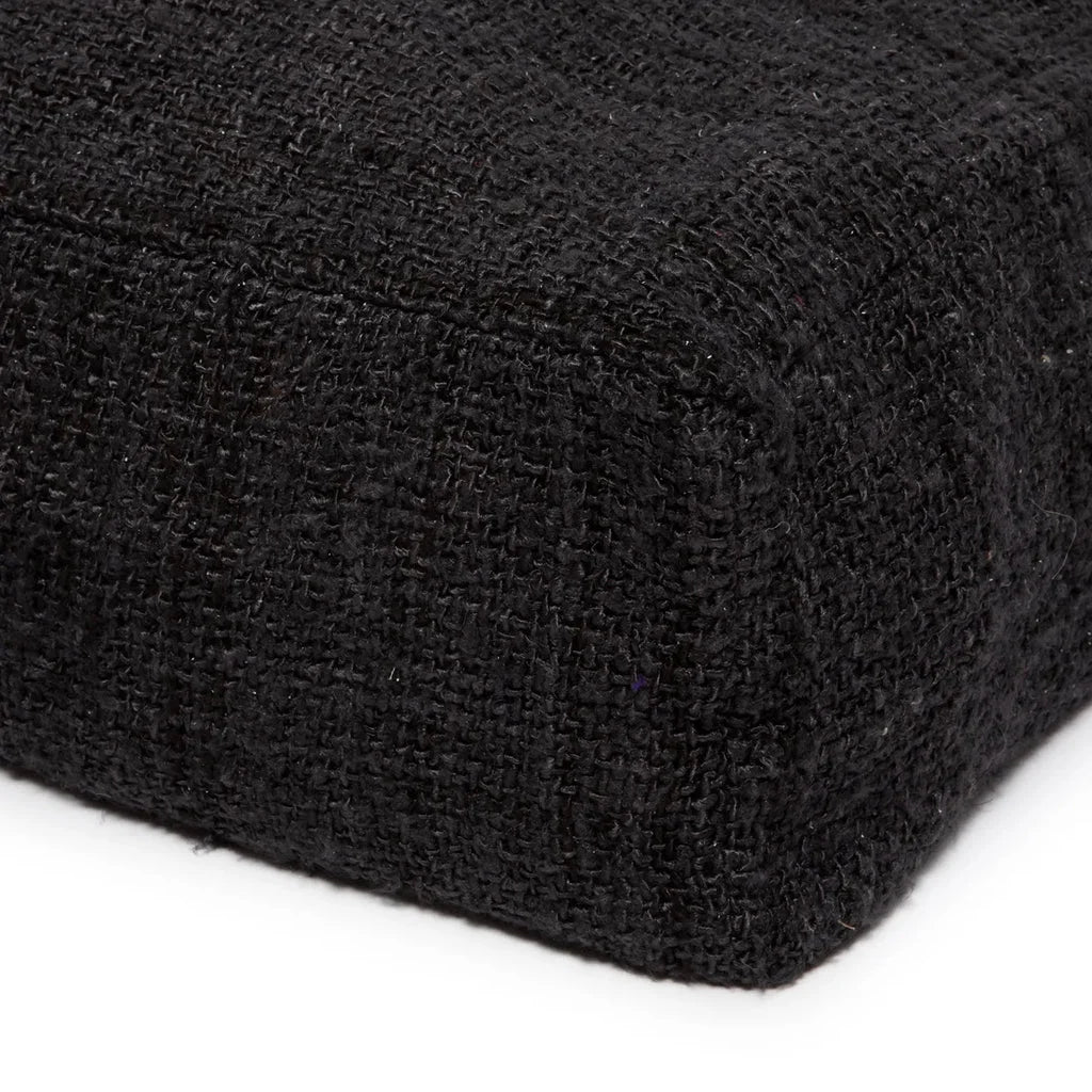 Coussin noir tissé du produit Le pouf Oh My Gee - Noir Marine_40