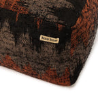 Pouf tissé à motifs Le pouf Oh My Gee - Noir Orange_40 pour décoration moderne