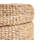 Pouf rond en jacinthe d’eau avec rangement, décoration intérieure, 60x45 cm