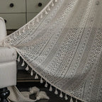 Rideau dentelle bohème en situation