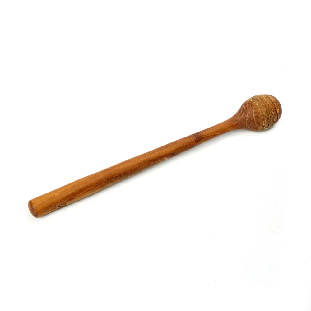 Cuillère à miel en teck naturel de 19 cm, accessoire pour table Rouleau à miel