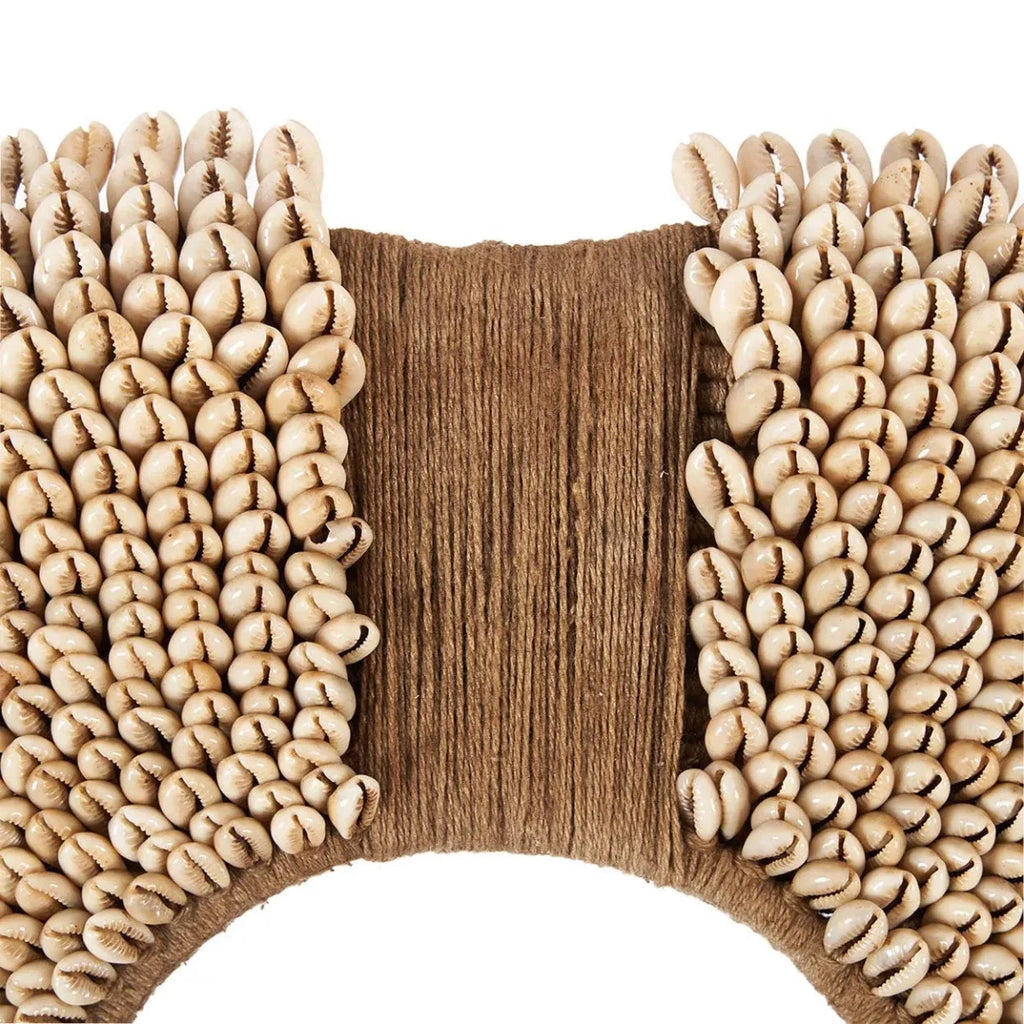 Sculpture murale en coquillage naturel sur socle 52 cm