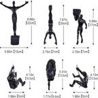 Sculpture murale grimpeur en résine dimension