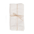Serviettes en lin blanc - Lot de 4 - 45x45 cm