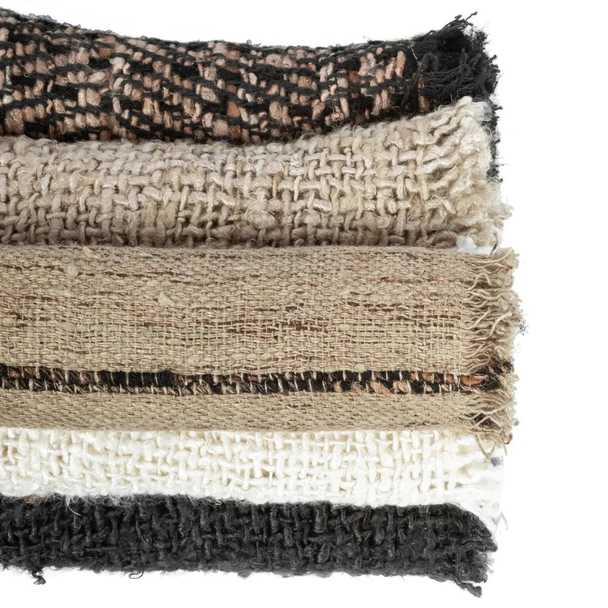 Set de 4 sets de table en coton gaufré noir marine texturé chic