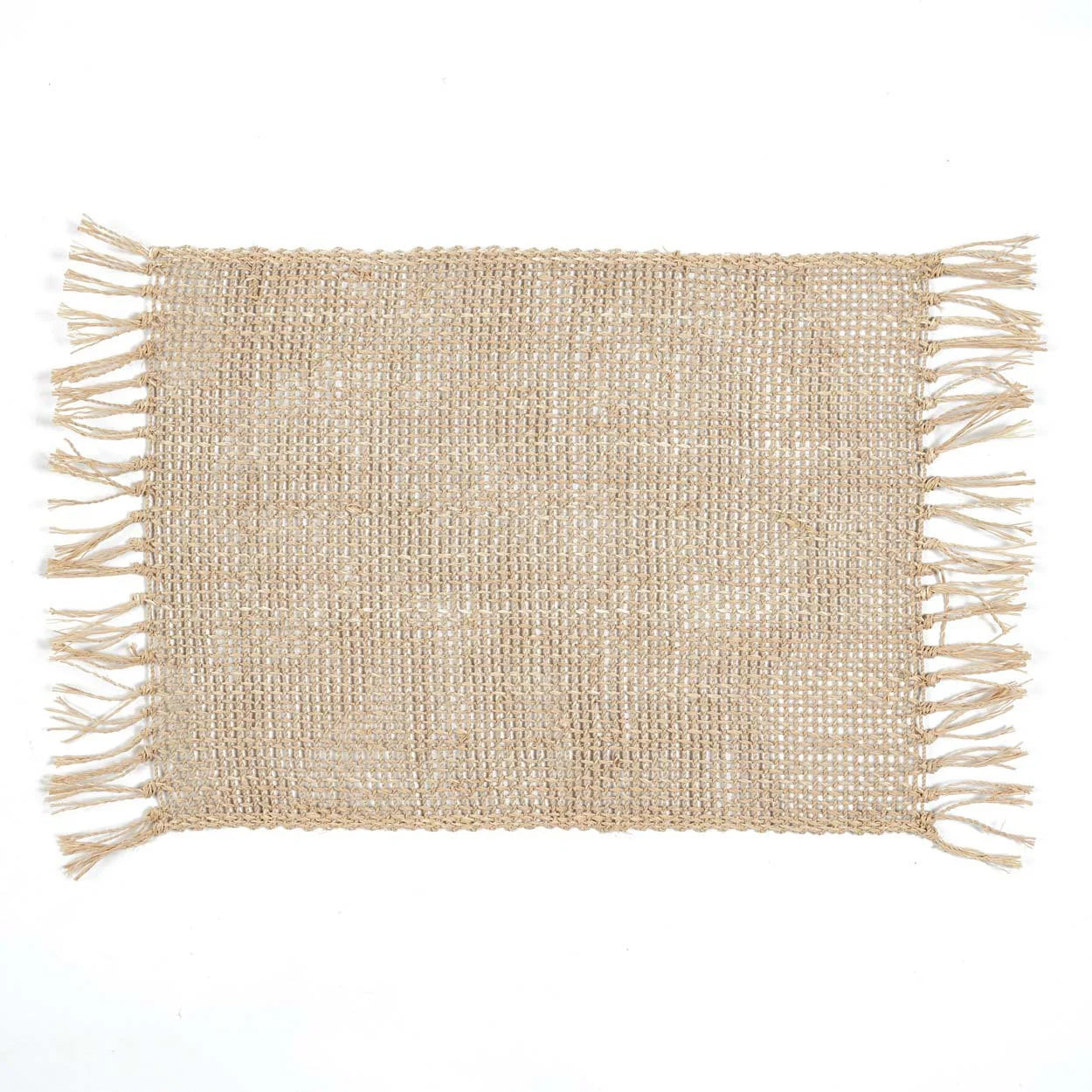 Set de table en jonc de mer naturel tressé 30x50 cm