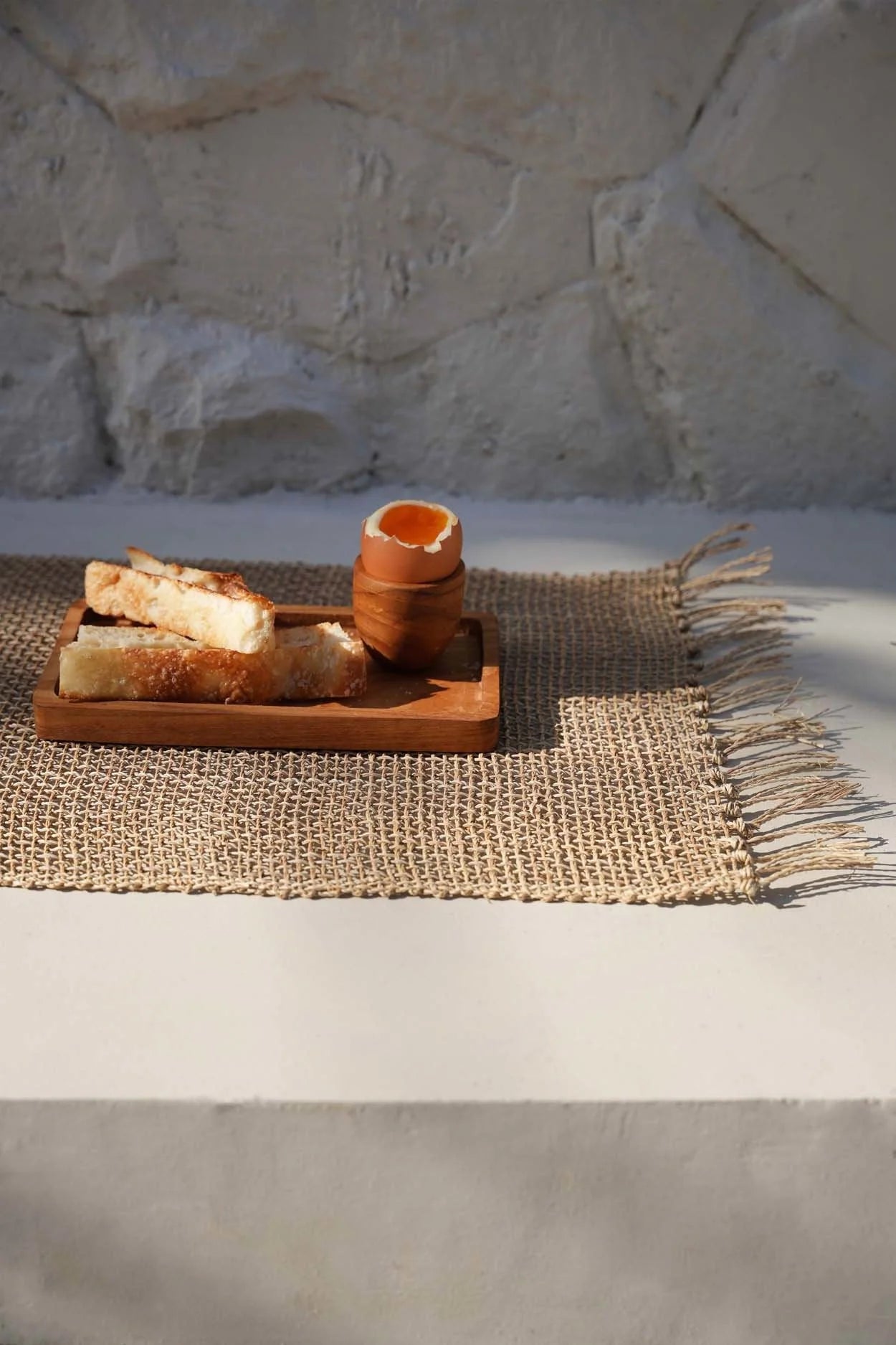 Set de table en jonc de mer naturel tressé 30x50 cm