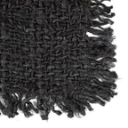 Écharpe tissée gris foncé avec franges pour Le set de table Oh My Gee Noir Marine
