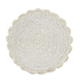 Set de table rond en macramé coton