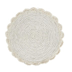 Set de table rond en macramé coton