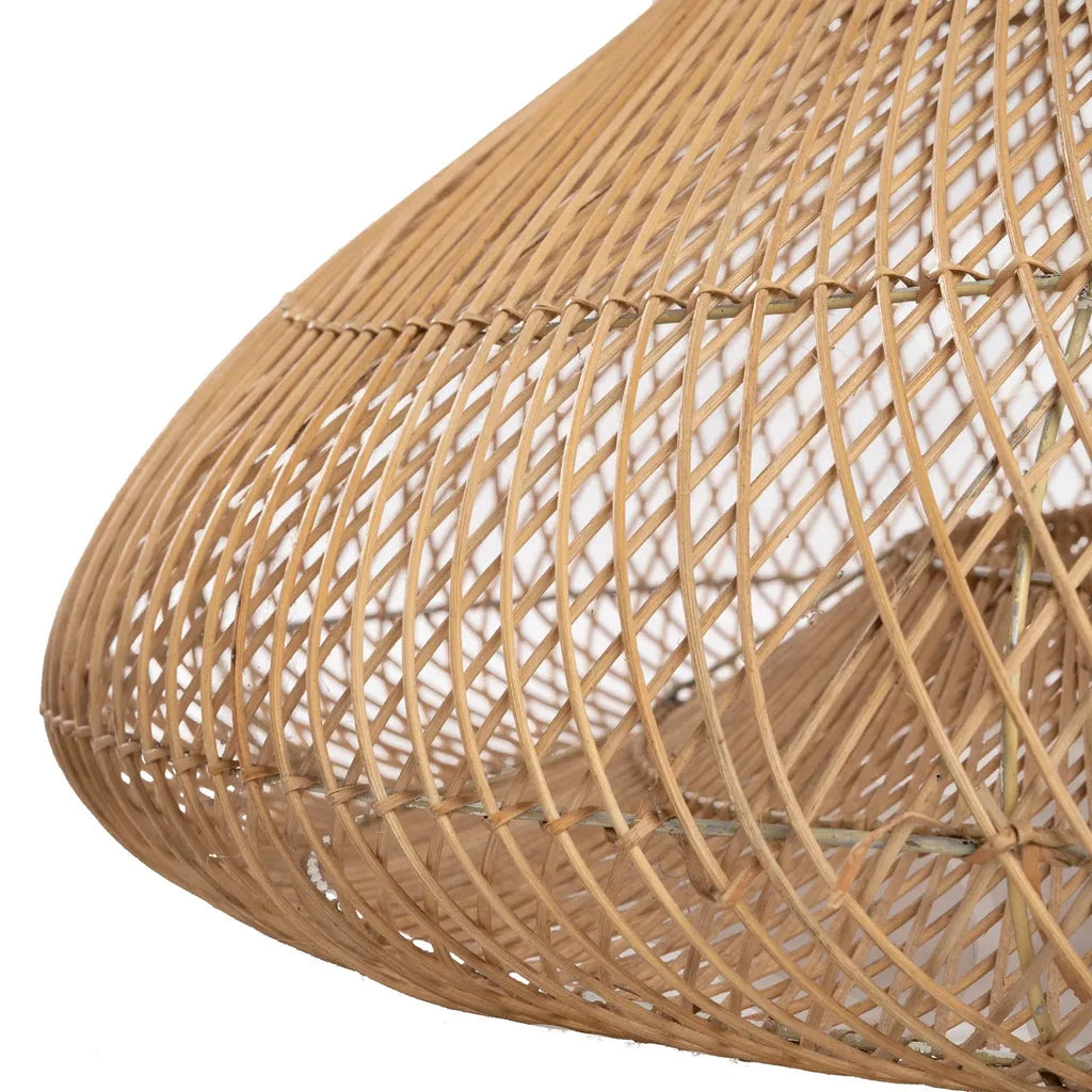 Abat-jour en rotin tissé pour le luminaire Le Shala Naturel XL