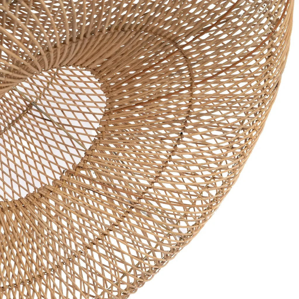 Abat-jour en rotin tissé pour le luminaire Le Shala Naturel XL