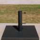 Socle de parasol en acier poudré noir 45 kg carré