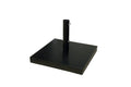Socle de parasol en acier poudré noir 45 kg carré