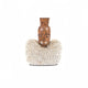 Sculpture en bois de tête avec collier en coquillages cowrie, La statue Ogoh Ogoh