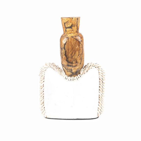 Vase en bois avec base ornée de corde pour La Statue Ogoh Ogoh XL