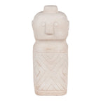 Vase céramique noir à rayures blanches verticales avec fleurs dorées séchées