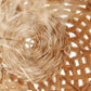 Abat-jour en paille tissée pour suspension en abaca forme méduse naturelle 43 cm