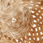 Suspension en abaca forme méduse naturelle 43 cm