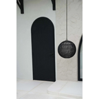 Suspension boule en rotin tressé noir ajouré – Ø30 cm