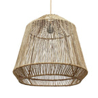 Luminaire suspendu en corde tressée naturelle pour salon ou chambre, diamètre 50 cm