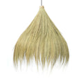 Luminaire suspendu en herbe de Rayung naturel avec design conique beige H85 cm