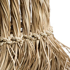Suspension conique en jacinthe d’eau tressée avec franges naturelles – H90 cm