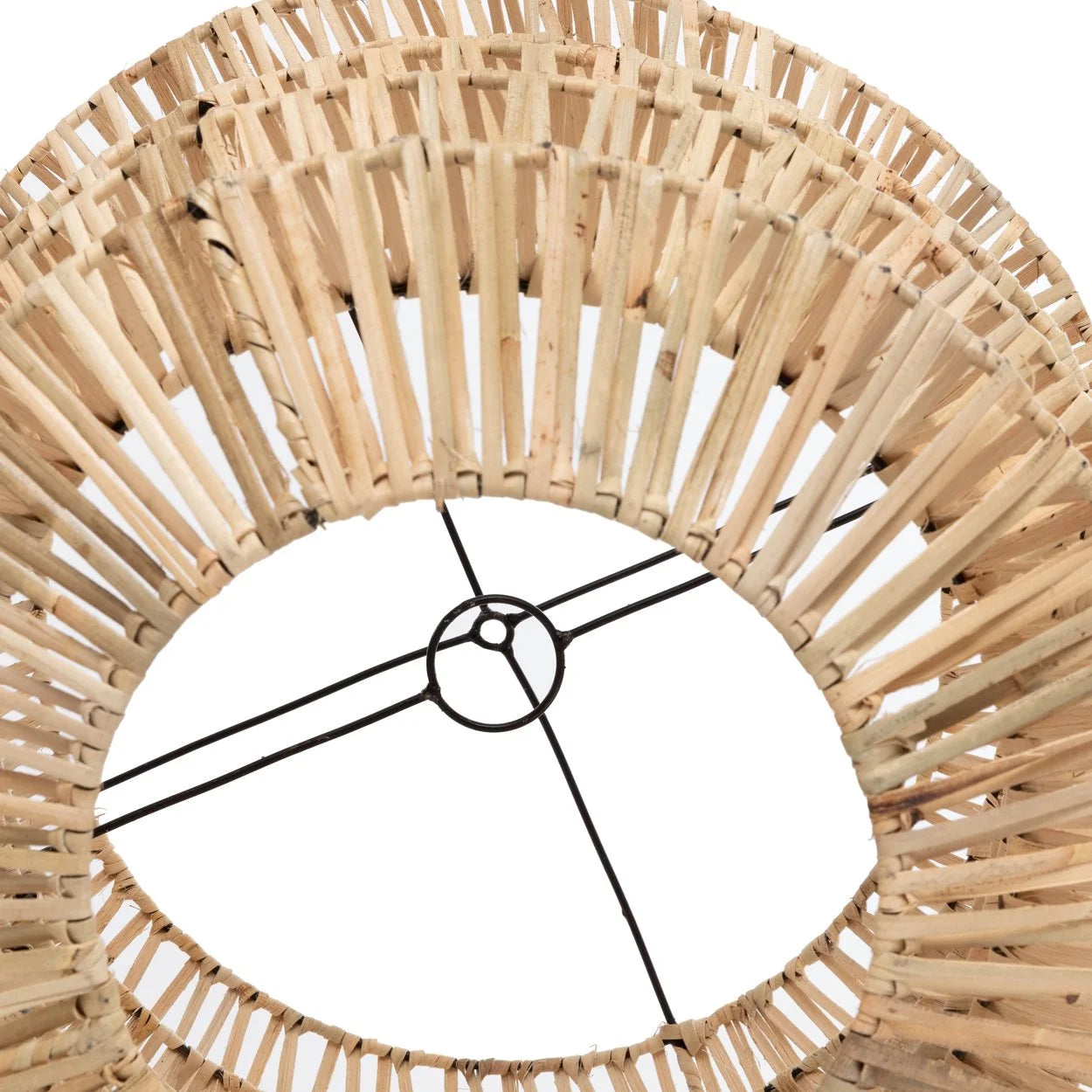 Suspension conique en rotin naturel 49x49x42 cm