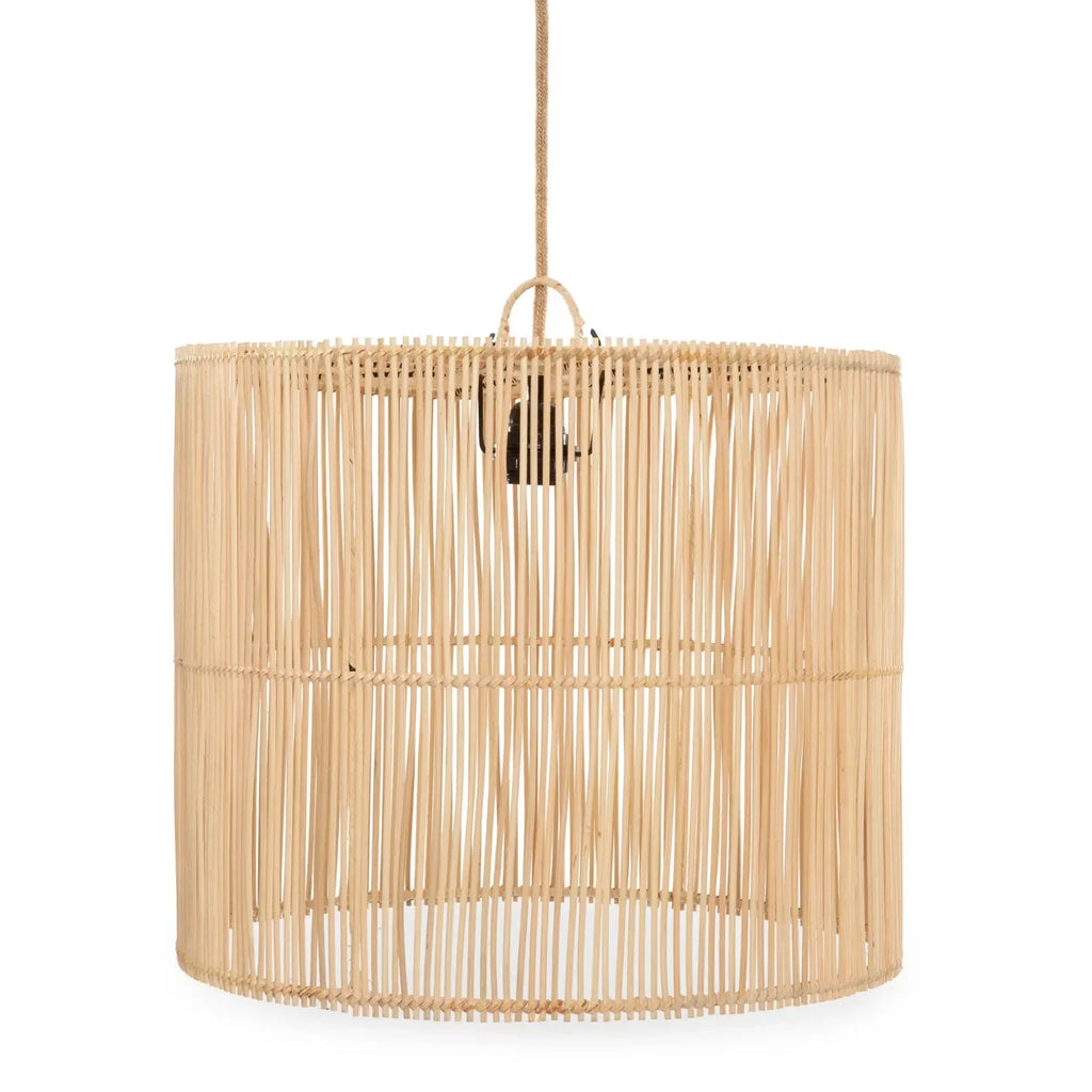 Suspension conique en rotin naturel 50 cm