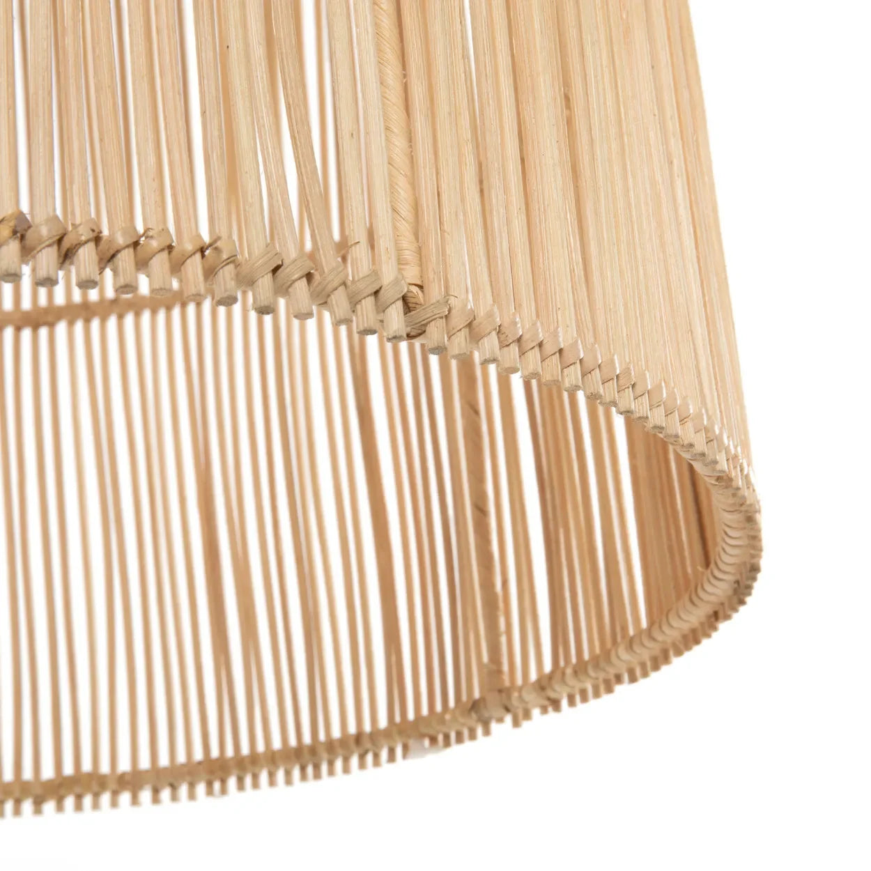 Suspension conique en rotin naturel 50 cm