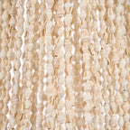 Suspension en coquillages beige et crème en cascade, H85 cm
