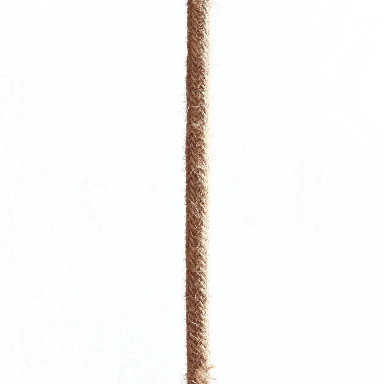 Cordon suspension tressé beige avec douille noire E27, longueur 450 cm