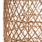 Panier en fibres naturelles tressées suspendu en feuille de bananier Ø45 cm