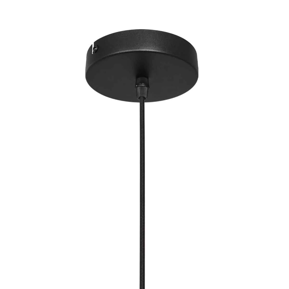 Suspension cylindrique en métal doré avec lumière réglable – Ø10,5 cm