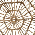 Suspension cylindrique en rotin frangé naturel – 40x40 cm