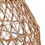 Suspension en feuille de bananier tressée 20 cm naturelle