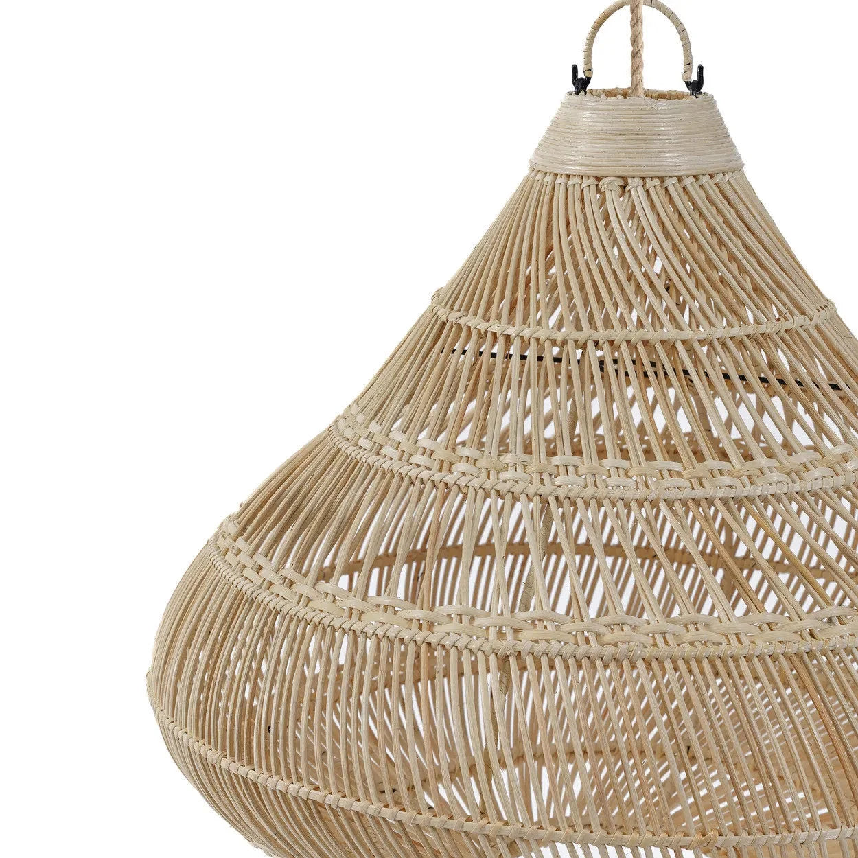 Suspension goutte en rotin naturel 80x77 cm