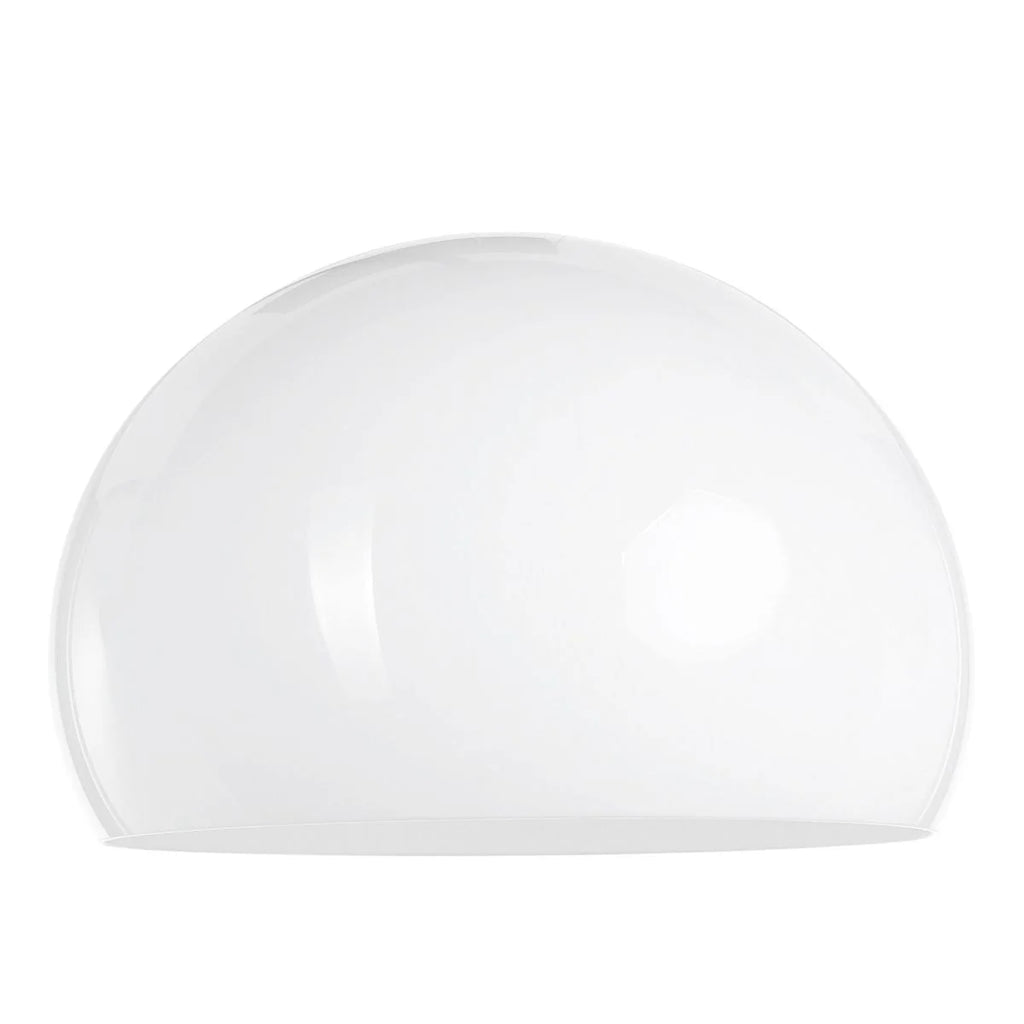 Dôme translucide blanc en plastique lisse pour Suspension hémisphérique Ø38 cm