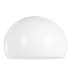 Dôme translucide blanc en plastique lisse pour Suspension hémisphérique Ø38 cm