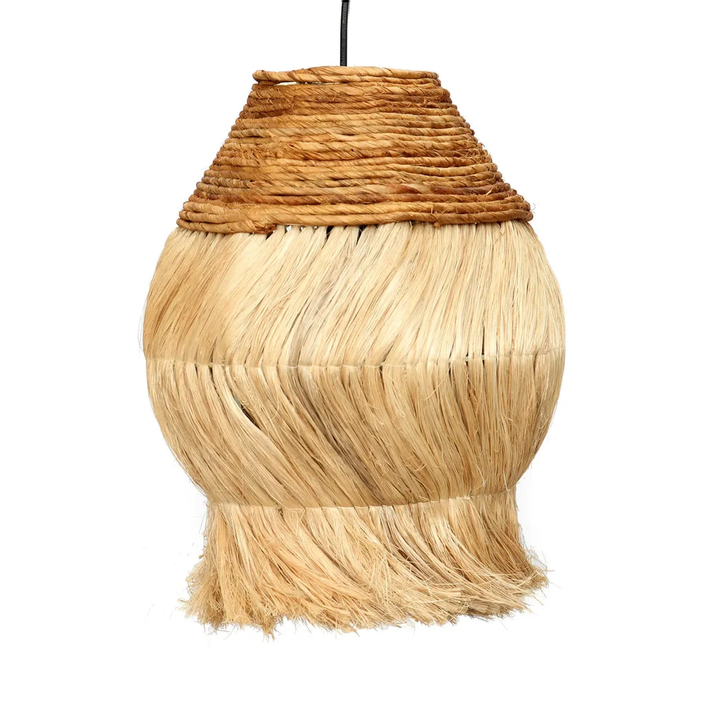 Suspension en herbe naturelle 45 cm forme jupe crayon