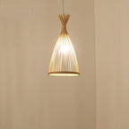 Suspension lanterne en bambou