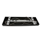 Support de fixation pour luminaire suspendu en métal noir avec fils, pour Suspension linéaire