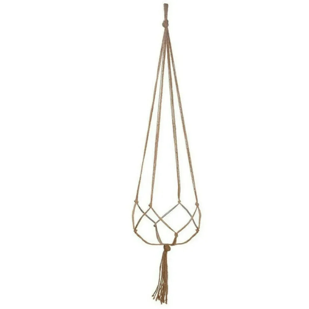 Suspension macramé en corde pour plantes dans le lot de 6, décoration élégante