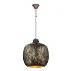 Suspension en métal bronze foncé avec corps rond et cordon suspendu pour Hängelampe Sawyer 100 Gold