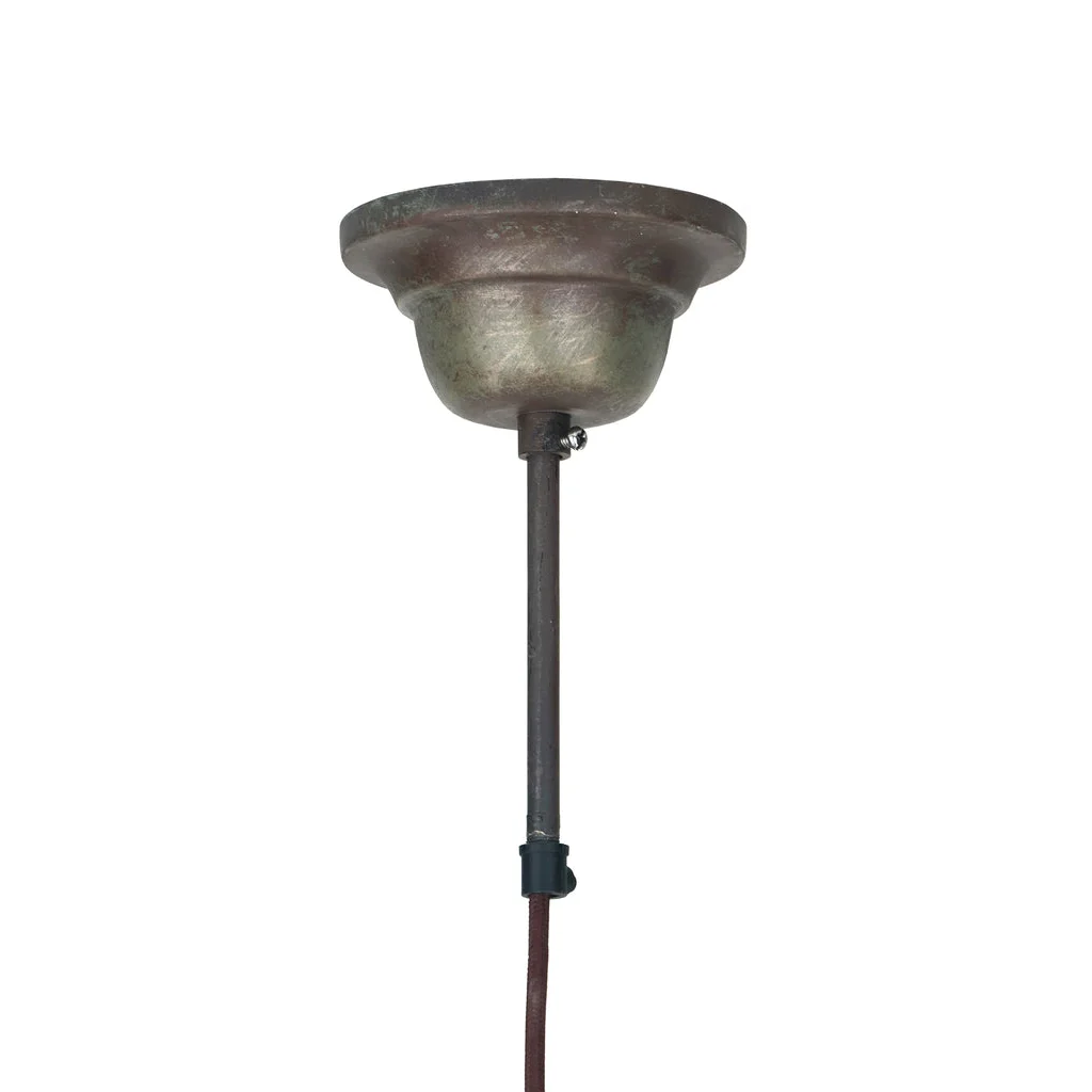 Abat-jour en bronze antique pour Hängelampe Mican 100 Dunkelbronze avec cordon électrique