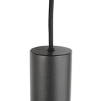 Ampoule noire en verre fumé suspendue avec sphères ajourées pour Suspension multiple noire Ø60 cm