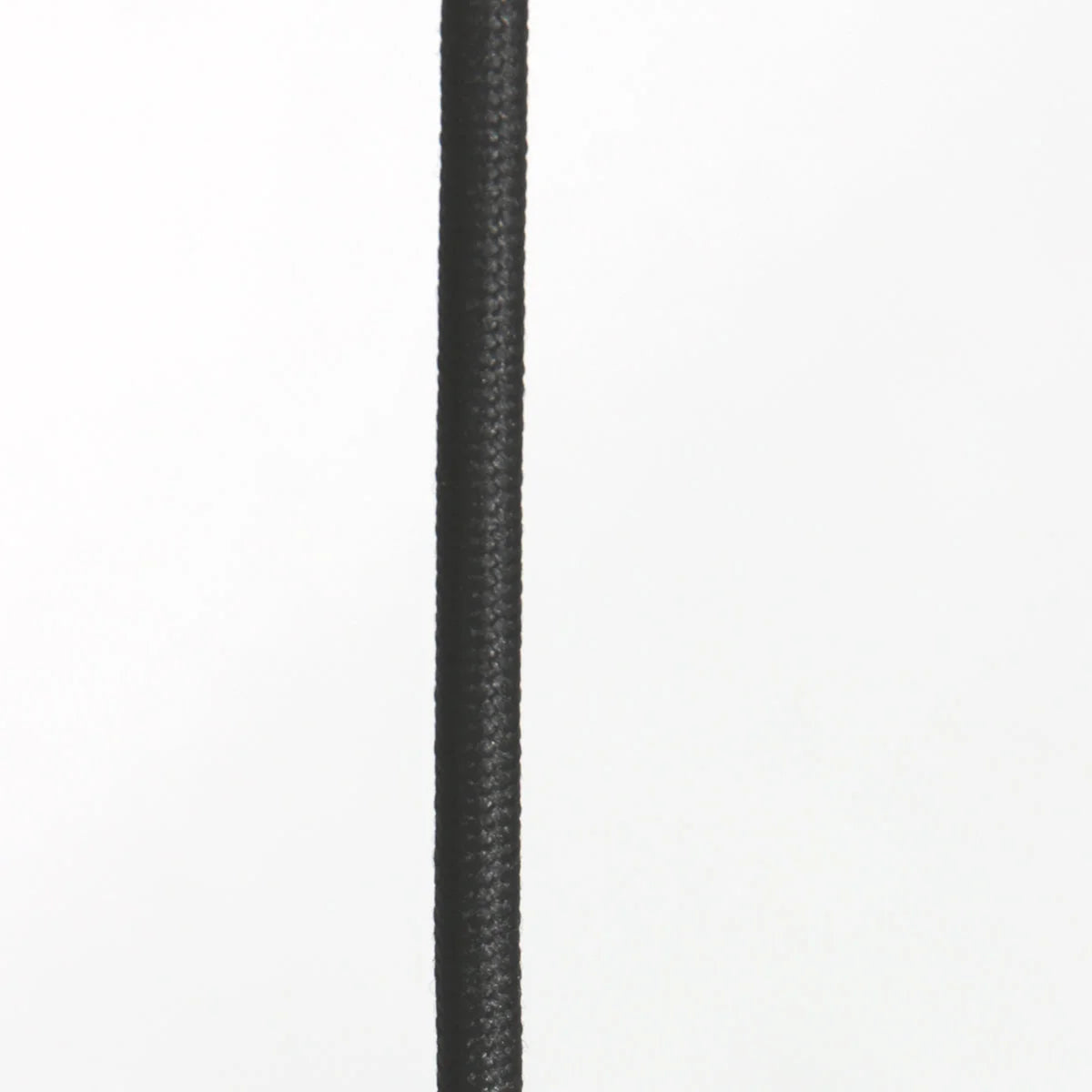 Cordon tressé noir pour suspension ronde en bambou et métal noir ajouré Ø50 cm